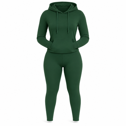 ⏰Aktion endet bald!⏰ Zweiteiliges Damen-Outfit Rundhalsshirt mit langen Ärmeln und passende Hose für den Herbst
