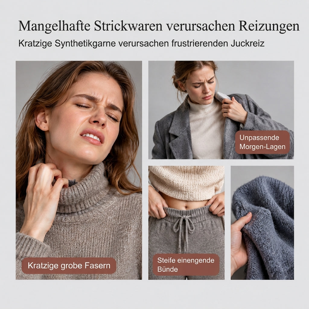 Zweiteiliges Damen-Set aus lockerer Rollkragenpullover und Strickhose - Locker, dick, warm für Herbst und Winter