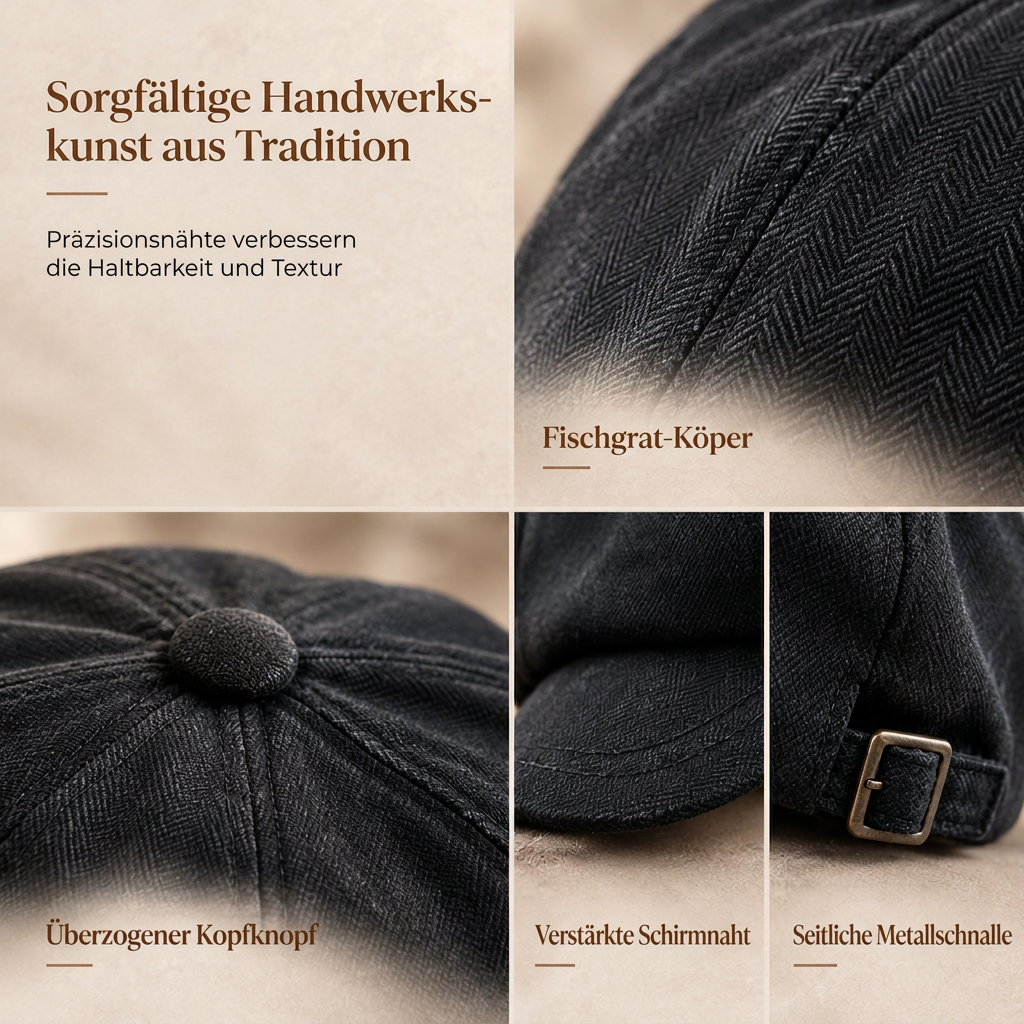 🧢 Vintage British Stil Unisex Newsboy Kappe | Kein langweiliger Hut, kein unbequemer Sitz – Klassisch & lässig für Alltag & Freizeit ✨