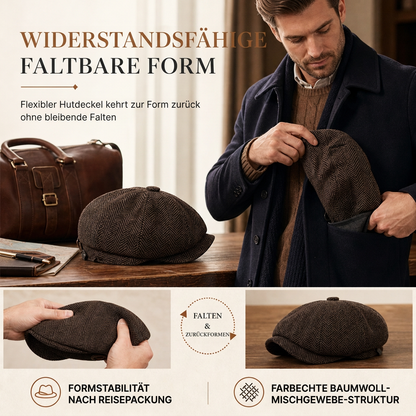 🧢 Vintage British Stil Unisex Newsboy Kappe | Kein langweiliger Hut, kein unbequemer Sitz – Klassisch & lässig für Alltag & Freizeit ✨