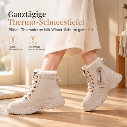 Damen Winter-Schnürstiefel mit Plüschfutter