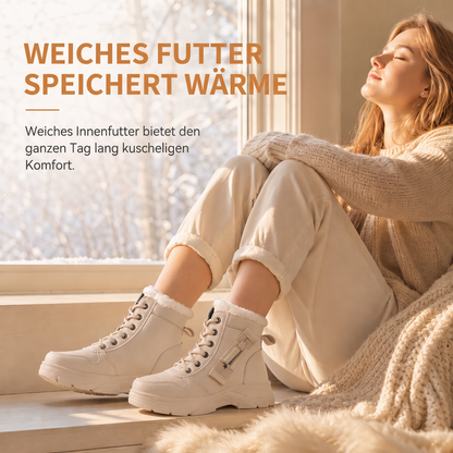 Damen Winter-Schnürstiefel mit Plüschfutter