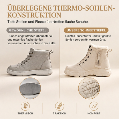 Damen Winter-Schnürstiefel mit Plüschfutter