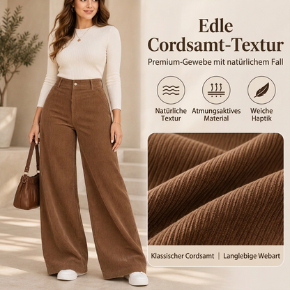 📢🎉50%Rabatt!!!🛍️✨ Freizeit-Cordhose für Damen mit weitem Bein