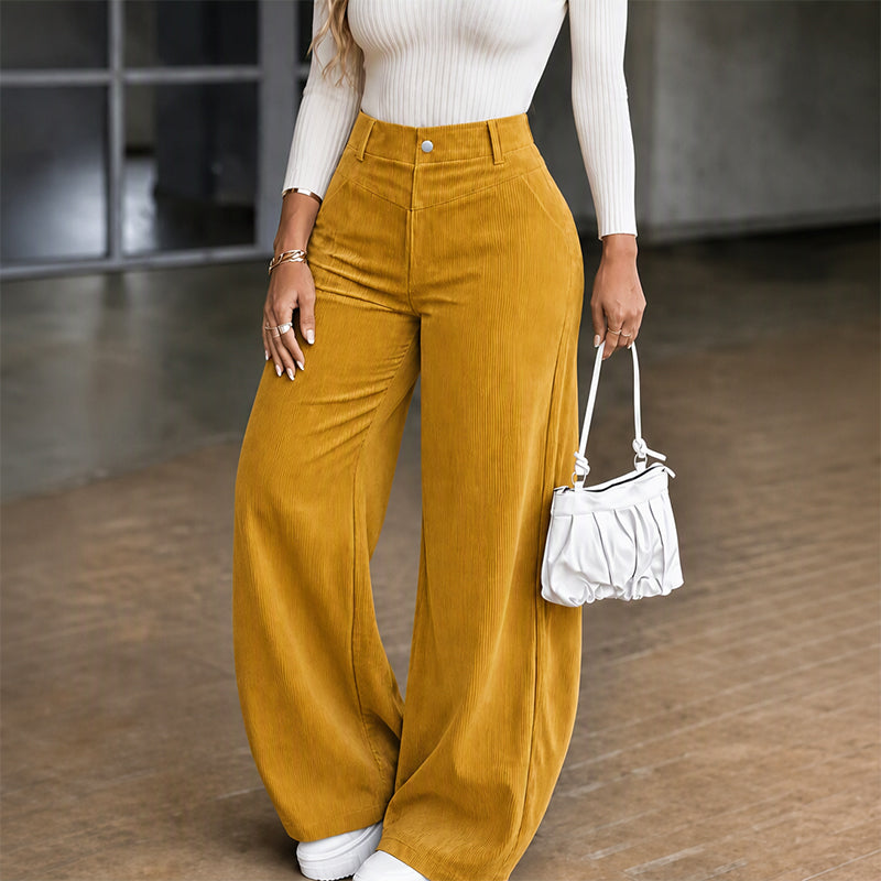 📢🎉50%Rabatt!!!🛍️✨ Freizeit-Cordhose für Damen mit weitem Bein