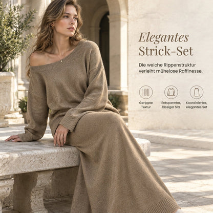 Strick-Zweiteiler für Damen, Relaxed Fit