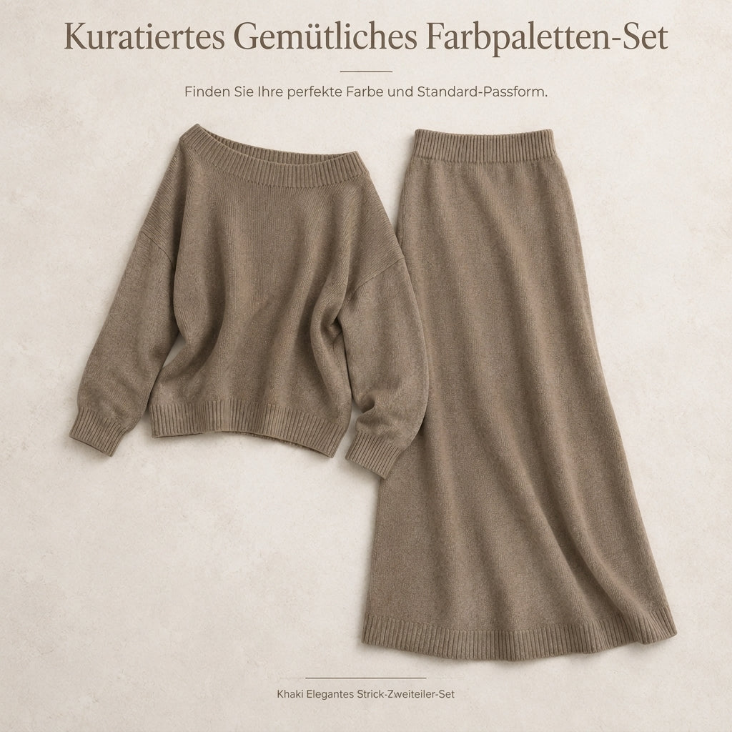 Strick-Zweiteiler für Damen, Relaxed Fit