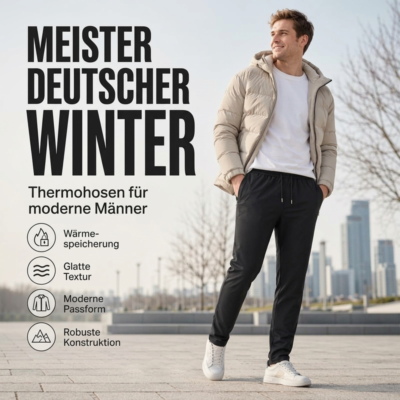 ✨Herren konisch zulaufende Hose mit dicker, warmer Fütterung