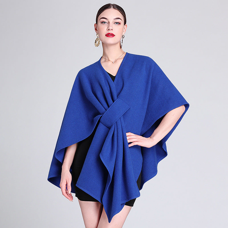 Women's Elegant Faux Wool Wrap Shawl