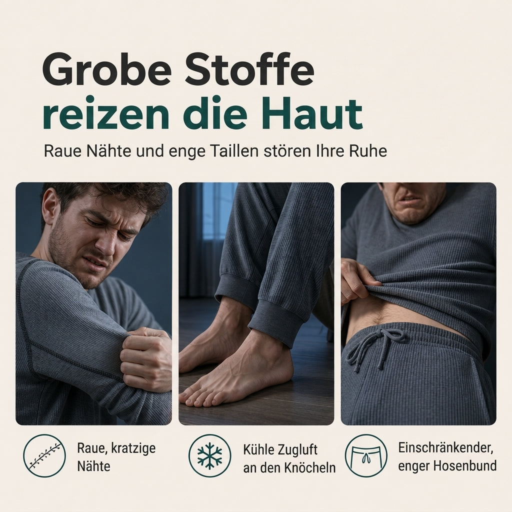 Zweiteiliges Loungewear-Set mit grünem Langarmshirt und grünen karierten Hosen