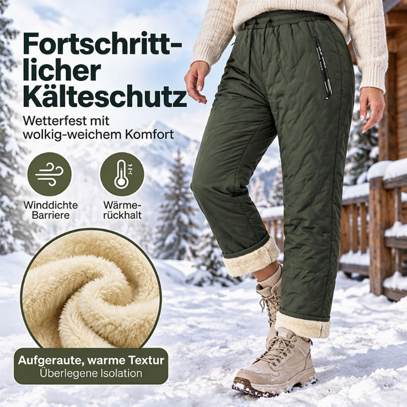 Warme Winterhosen für Damen mit dickem Plüschfutter