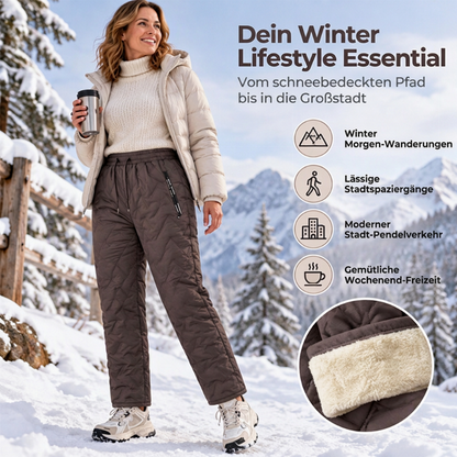 Warme Winterhosen für Damen mit dickem Plüschfutter