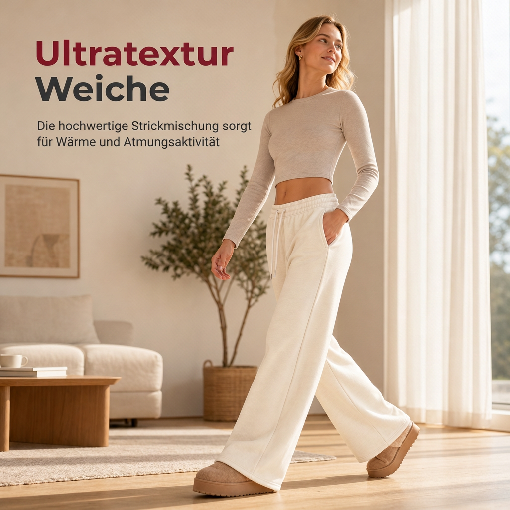 🥳Über 5.000 Mal im Warenkorb!🥳  Freizeit-Sweatpants für Damen, weich, mit Kordelzug