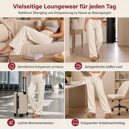 🥳Über 5.000 Mal im Warenkorb!🥳  Freizeit-Sweatpants für Damen, weich, mit Kordelzug