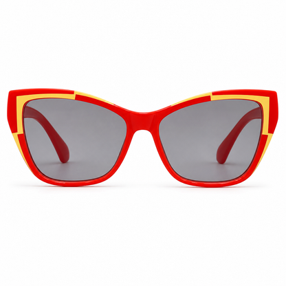 Cyberpunk Cat Eye Blaulichtfilter-Brille für Damen, trendige fotochrome klare Gläser
