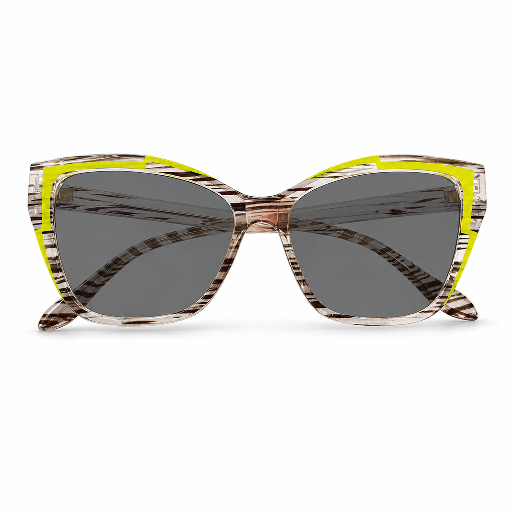 Cyberpunk Cat Eye Blaulichtfilter-Brille für Damen, trendige fotochrome klare Gläser