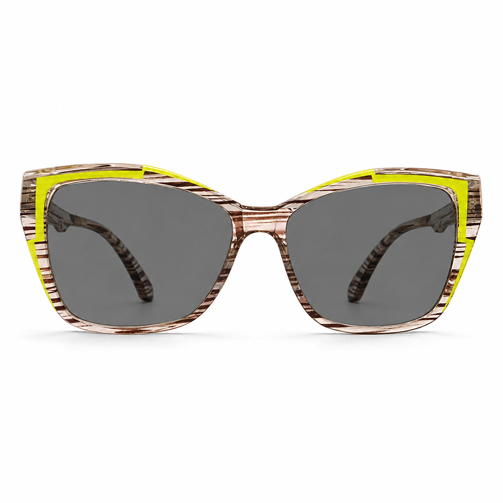 Cyberpunk Cat Eye Blaulichtfilter-Brille für Damen, trendige fotochrome klare Gläser