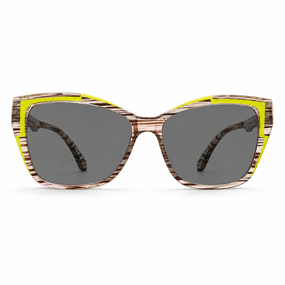 Cyberpunk Cat Eye Blaulichtfilter-Brille für Damen, trendige fotochrome klare Gläser