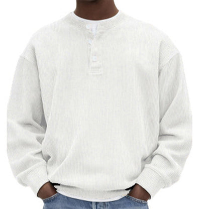 🥳Millionenfach bewährt!🥳 Lässiges Cord-Langarm-Henley-Shirt für Herren