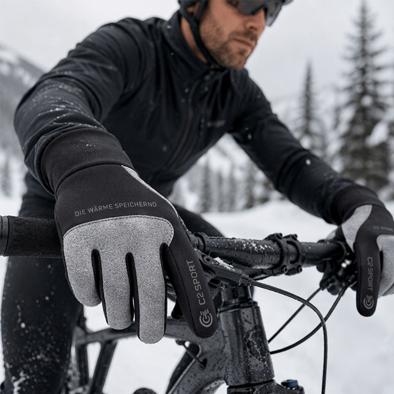💞Beliebtes Produkt! Nur kurze Zeit reduziert!💞 Fahrrad-Handschuhe mit Touchscreen-Funktion, winddicht für den Außenbereich