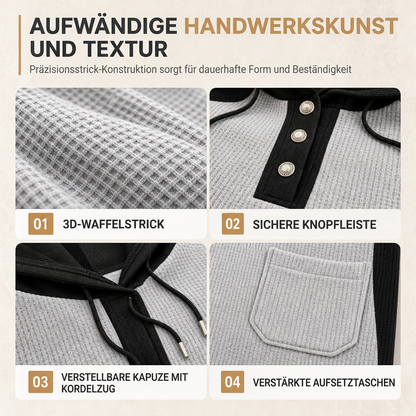 ⏰Letzte Chance! Jetzt zugreifen!⏰ Damen lässiger Strick-Sweatshirt mit V-Ausschnitt