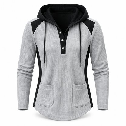 ⏰Letzte Chance! Jetzt zugreifen!⏰ Damen lässiger Strick-Sweatshirt mit V-Ausschnitt
