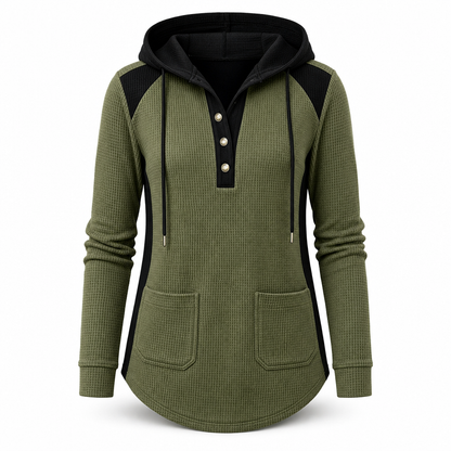 ⏰Letzte Chance! Jetzt zugreifen!⏰ Damen lässiger Strick-Sweatshirt mit V-Ausschnitt