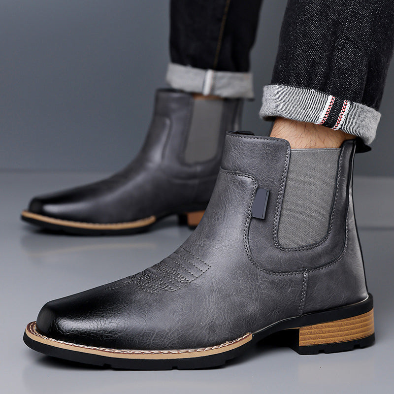Vintage-Chelsea-Stiefel zum Hineinschlüpfen für Herren