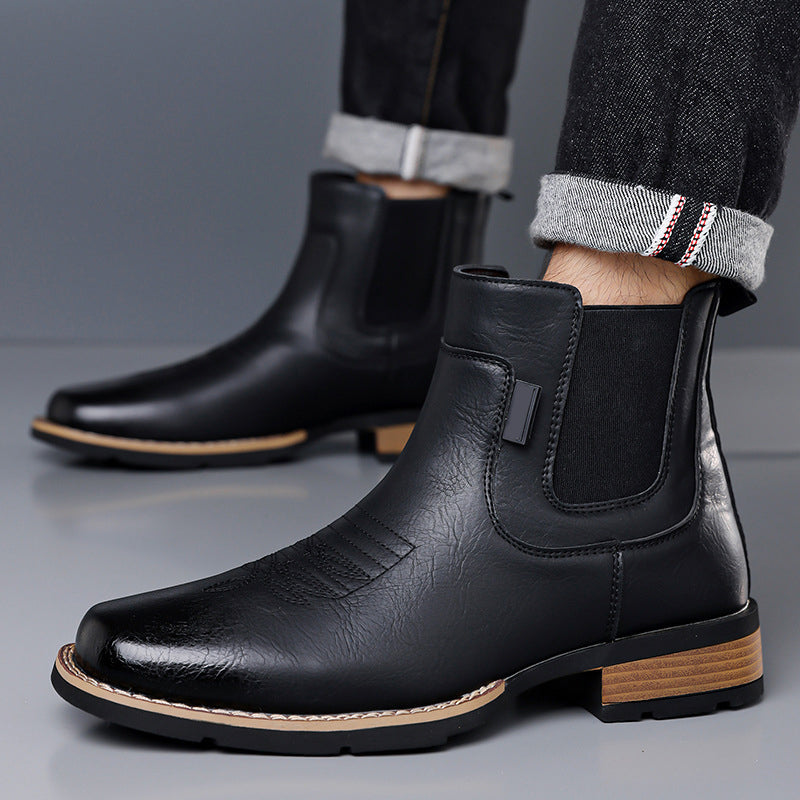 Vintage-Chelsea-Stiefel zum Hineinschlüpfen für Herren