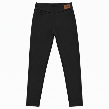 Damen Thermo-Leggings mit hoher Taille und Plüschfutter
