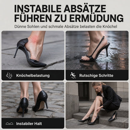 Warm gefütterte Plateaustiefeletten mit klobigem Absatz