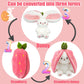 🍓🍓Strawberry Bunny Transformed into Little Rabbit🎀 Fruit Doll Plyšová hračka🐰🐰