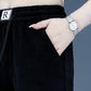 🔥50% OFF🔥Women's Elastic High Waist Corduroy Casual Sweatpants